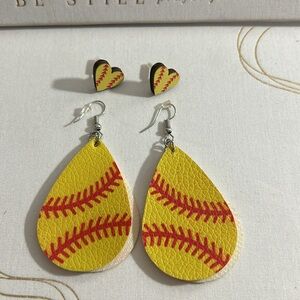 Softball earring bundle